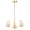 Maxim Lighting Dart 3-Light 22.25" Wide Satin Brass Chandelier 21285SWSBR - alternate 1